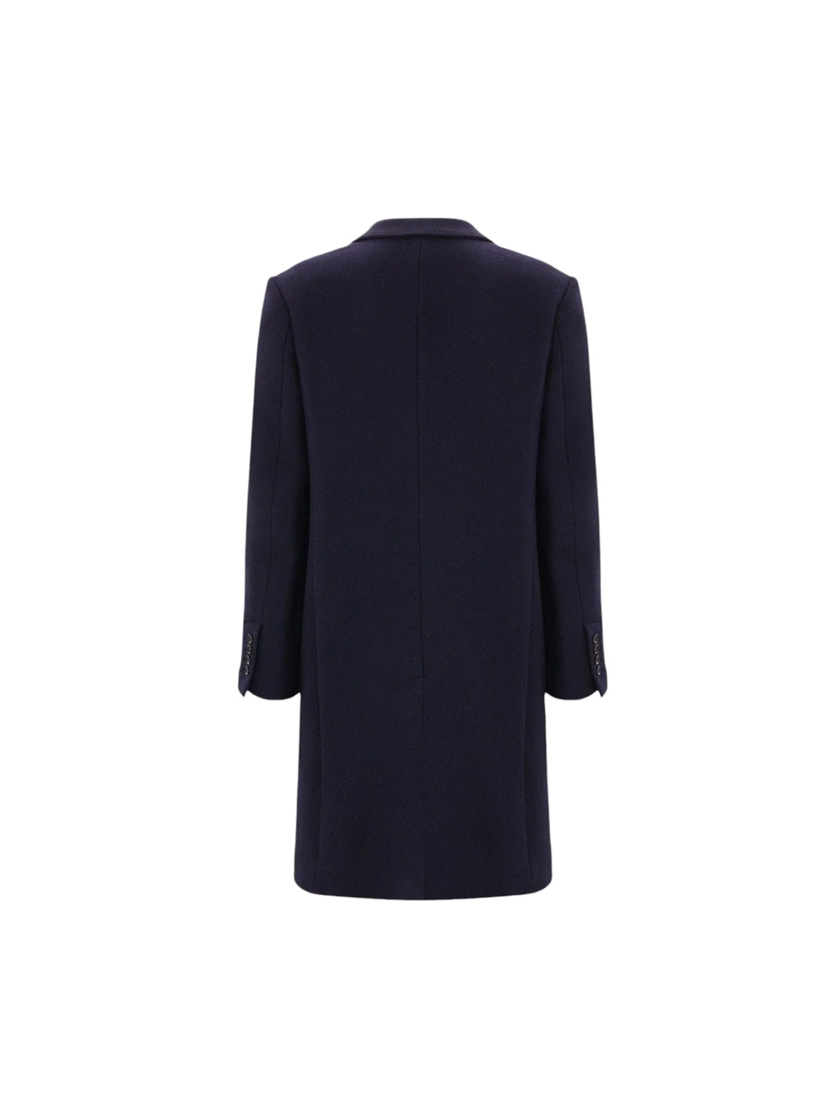 Single-Breasted Wool Coat-Ami Paris-JOHN JULIA