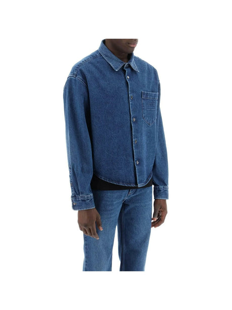 AMI PARIS-Used Denim Shirt-JOHN JULIA