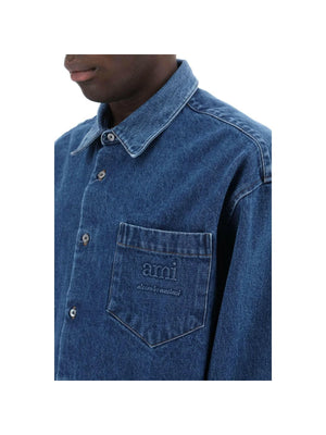 AMI PARIS-Used Denim Shirt-JOHN JULIA