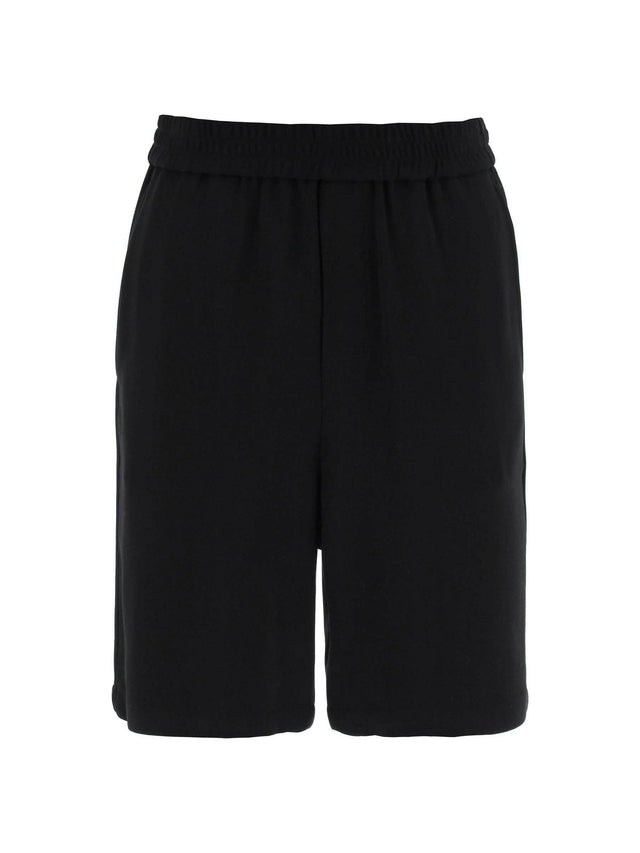 Black Wool-Blend Shorts AMI ALEXANDRE MATTIUSSI JOHN JULIA.