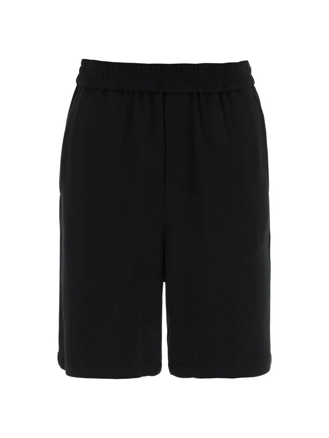 Black Wool-Blend Shorts AMI ALEXANDRE MATTIUSSI JOHN JULIA.