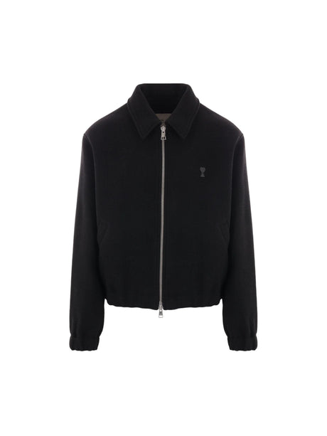 Wool Full-zip Jacket-AMI PARIS-JOHN JULIA