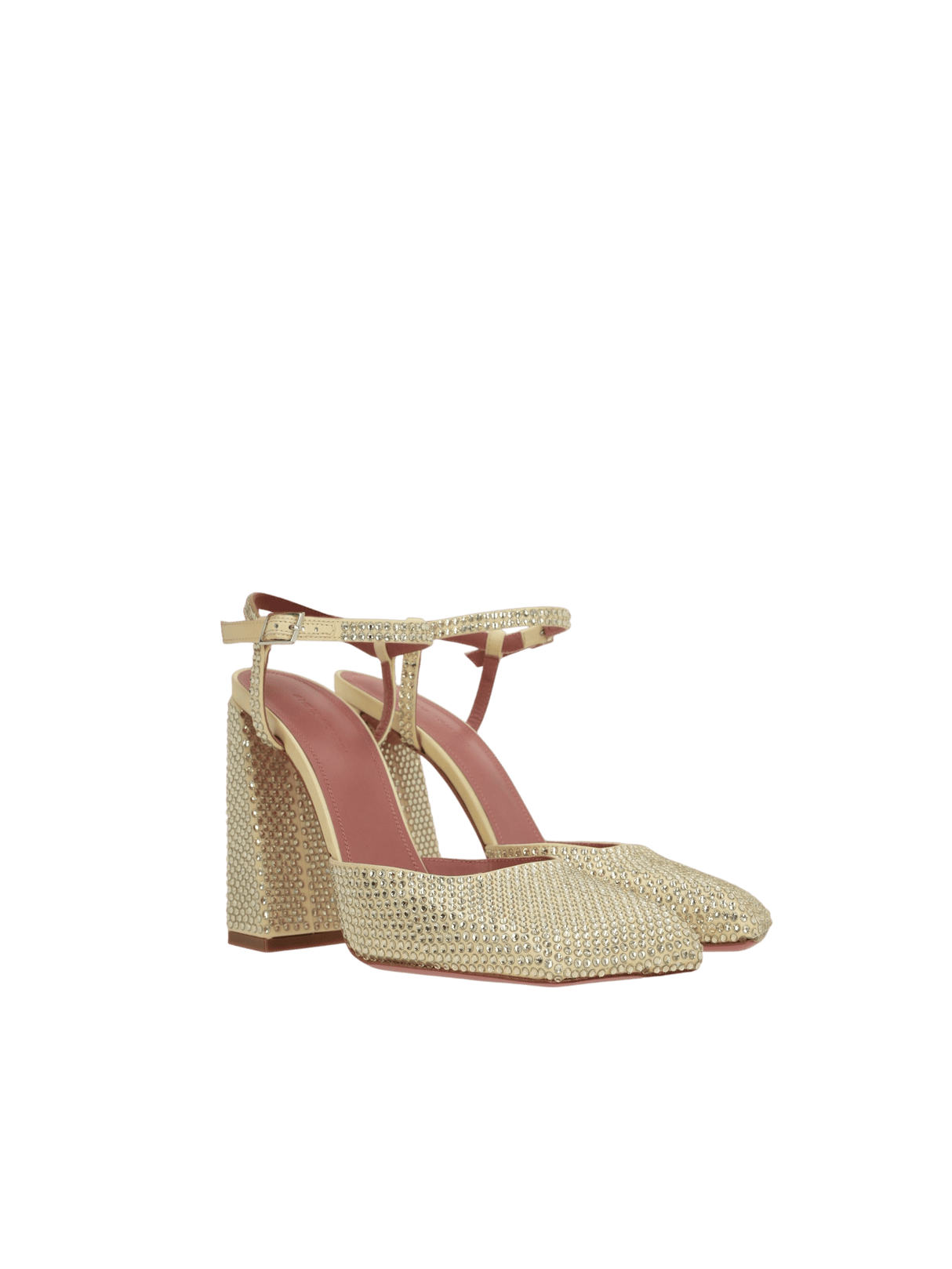 Ami Crystal-Embellished Satin Slingbacks-AMINA MUADDI-JOHN JULIA