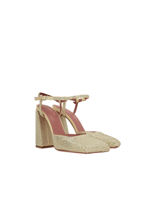 Ami Crystal-Embellished Satin Slingbacks-AMINA MUADDI-JOHN JULIA