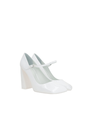 Charlotte Patent Leather Mary-Jane Pumps-AMINA MUADDI-JOHN JULIA