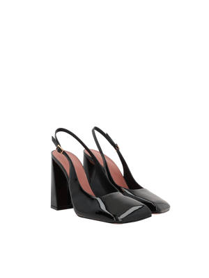 Charlotte Patent Leather Slingbacks-AMINA MUADDI-JOHN JULIA