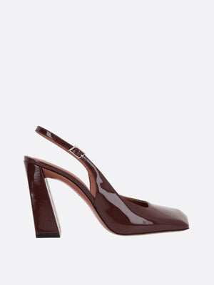 Charlotte Patent Leather Slingbacks-AMINA MUADDI-JOHN JULIA