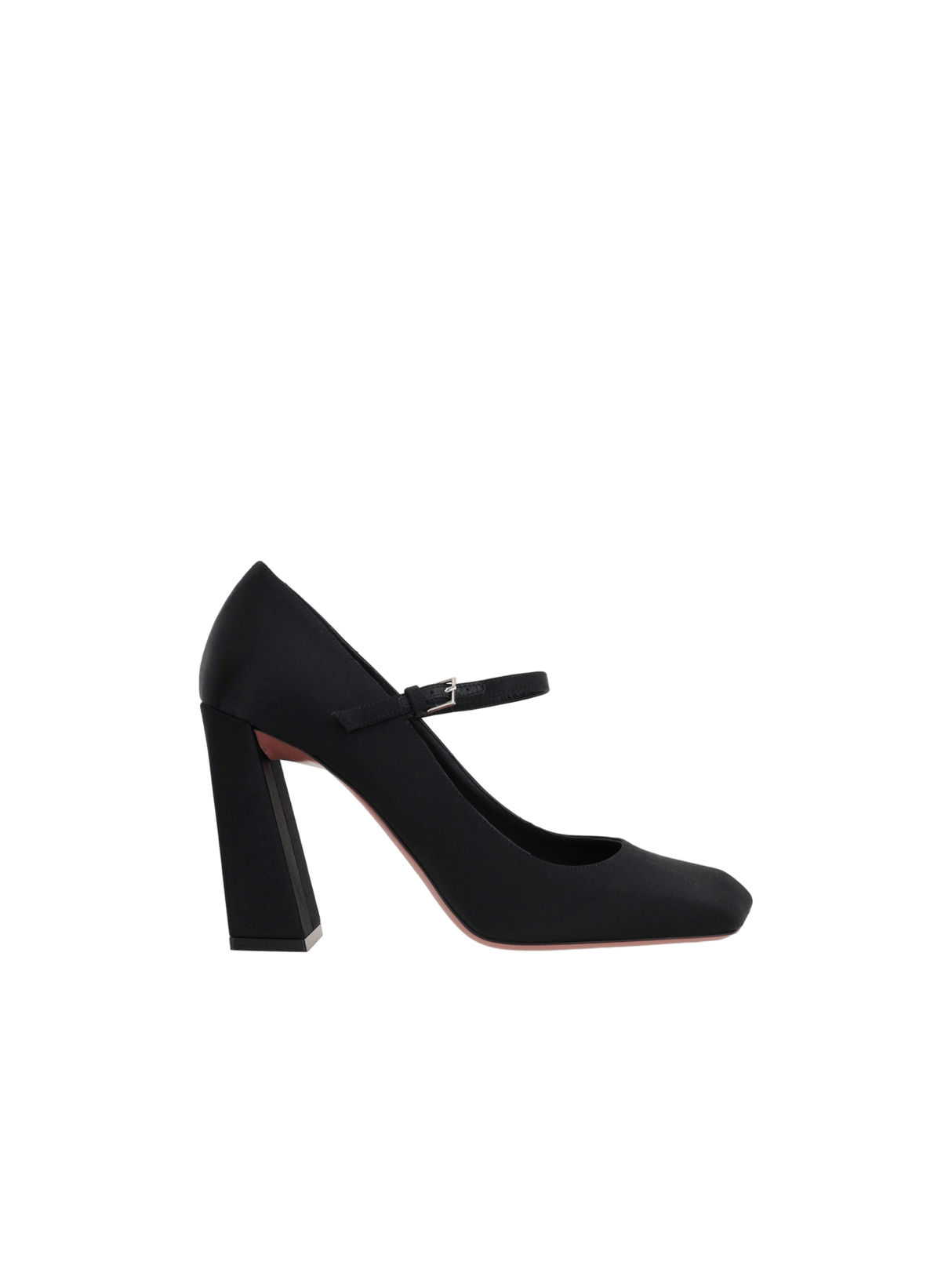 Charlotte Satin Mary-Jane Pumps-AMINA MUADDI-JOHN JULIA