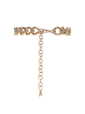 Crystal-embellished Metal Chain Choker-AMINA MUADDI-JOHN JULIA