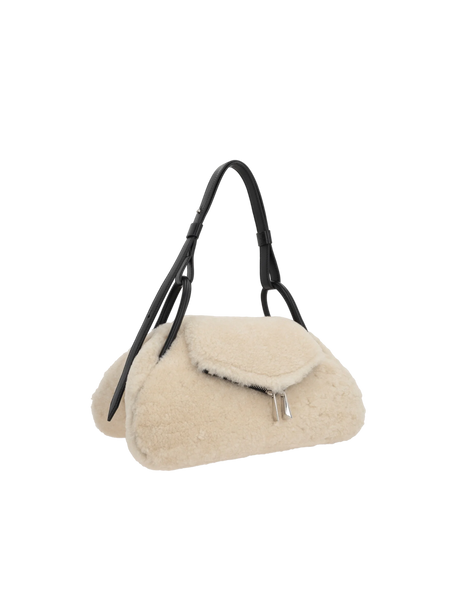 Gemini Shearling Handbag-AMINA MUADDI-JOHN JULIA