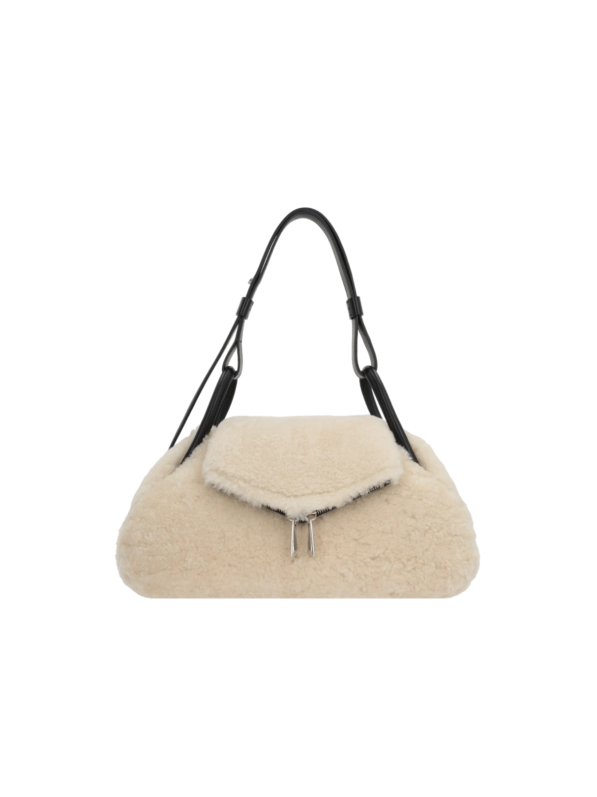 Gemini Shearling Handbag-AMINA MUADDI-JOHN JULIA