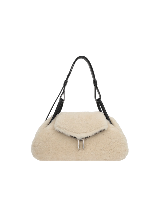 Gemini Shearling Handbag-AMINA MUADDI-JOHN JULIA