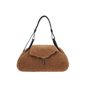 Gemini Shearling Handbag-AMINA MUADDI-JOHN JULIA