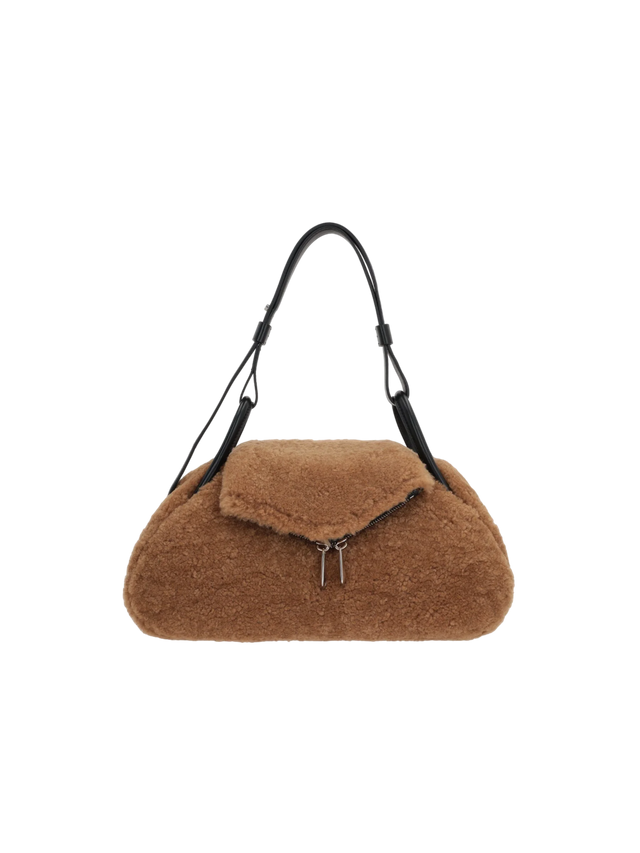 Gemini Shearling Handbag-AMINA MUADDI-JOHN JULIA