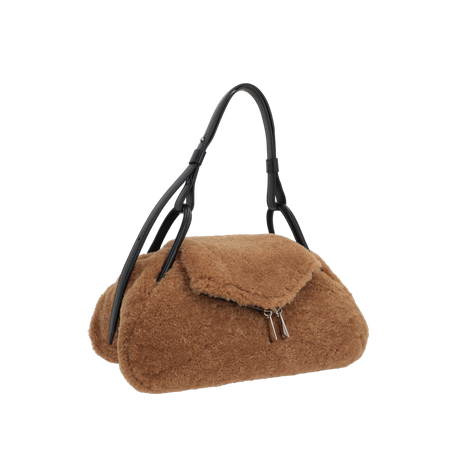 Gemini Shearling Handbag-AMINA MUADDI-JOHN JULIA