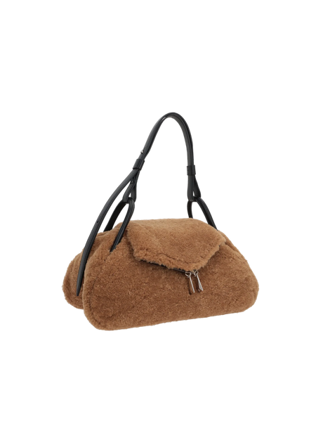 Gemini Shearling Handbag-AMINA MUADDI-JOHN JULIA