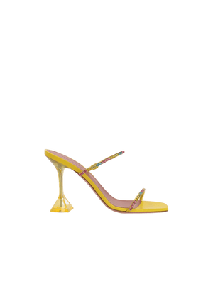 Gilda Smooth Leather and PVC Mule Sandals-AMINA MUADDI-JOHN JULIA