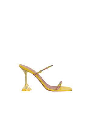 Gilda Smooth Leather and PVC Mule Sandals-AMINA MUADDI-JOHN JULIA