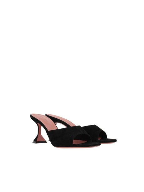 Lupita Suede Mule Sandals-AMINA MUADDI-JOHN JULIA