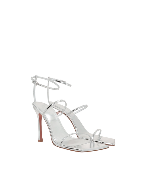 Maya Laminated Leather Sandals-AMINA MUADDI-JOHN JULIA