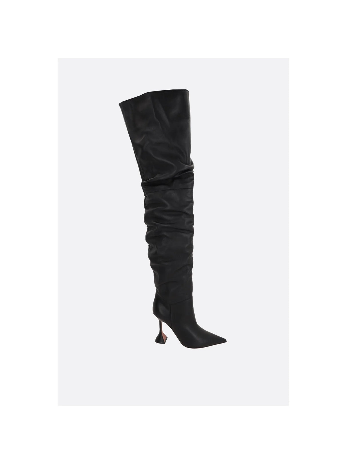 Olivia Thigh-High Nappa Leather Boots-AMINA MUADDI-JOHN JULIA