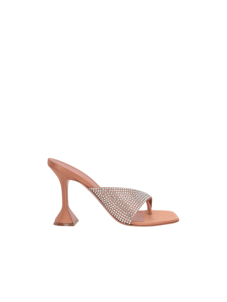 Shiona Satin Thong Sandals-AMINA MUADDI-JOHN JULIA