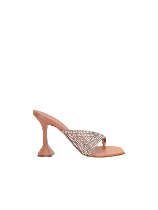 Shiona Satin Thong Sandals-AMINA MUADDI-JOHN JULIA