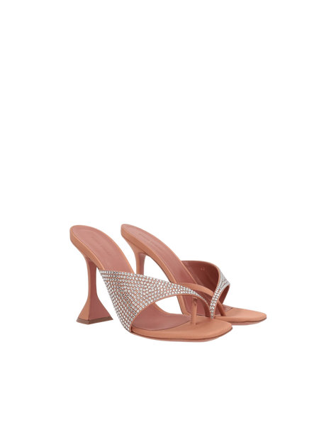 Shiona Satin Thong Sandals-AMINA MUADDI-JOHN JULIA