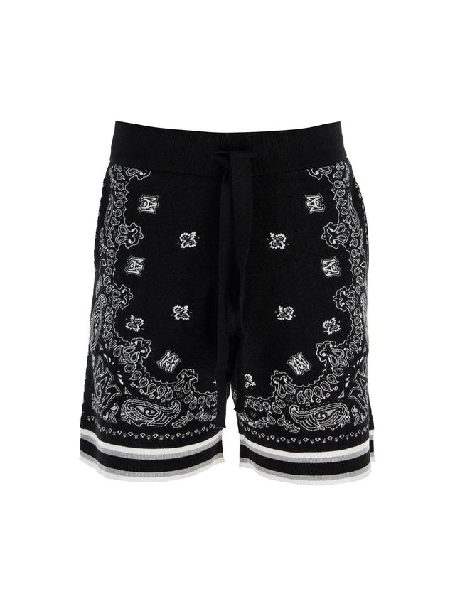 AMIRI-Bandana Jacquard Knit Shorts-JOHN JULIA