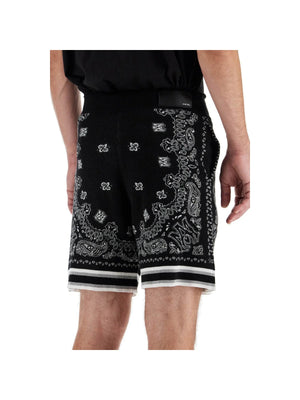 AMIRI-Bandana Jacquard Knit Shorts-JOHN JULIA