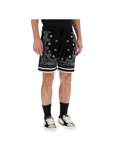 AMIRI-Bandana Jacquard Knit Shorts-JOHN JULIA