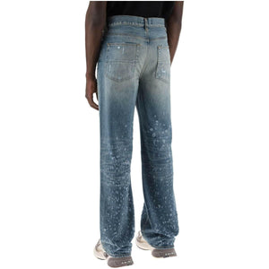 Crafted Indigo Baggy Shotgun Cotton Jeans AMIRI JOHN JULIA.