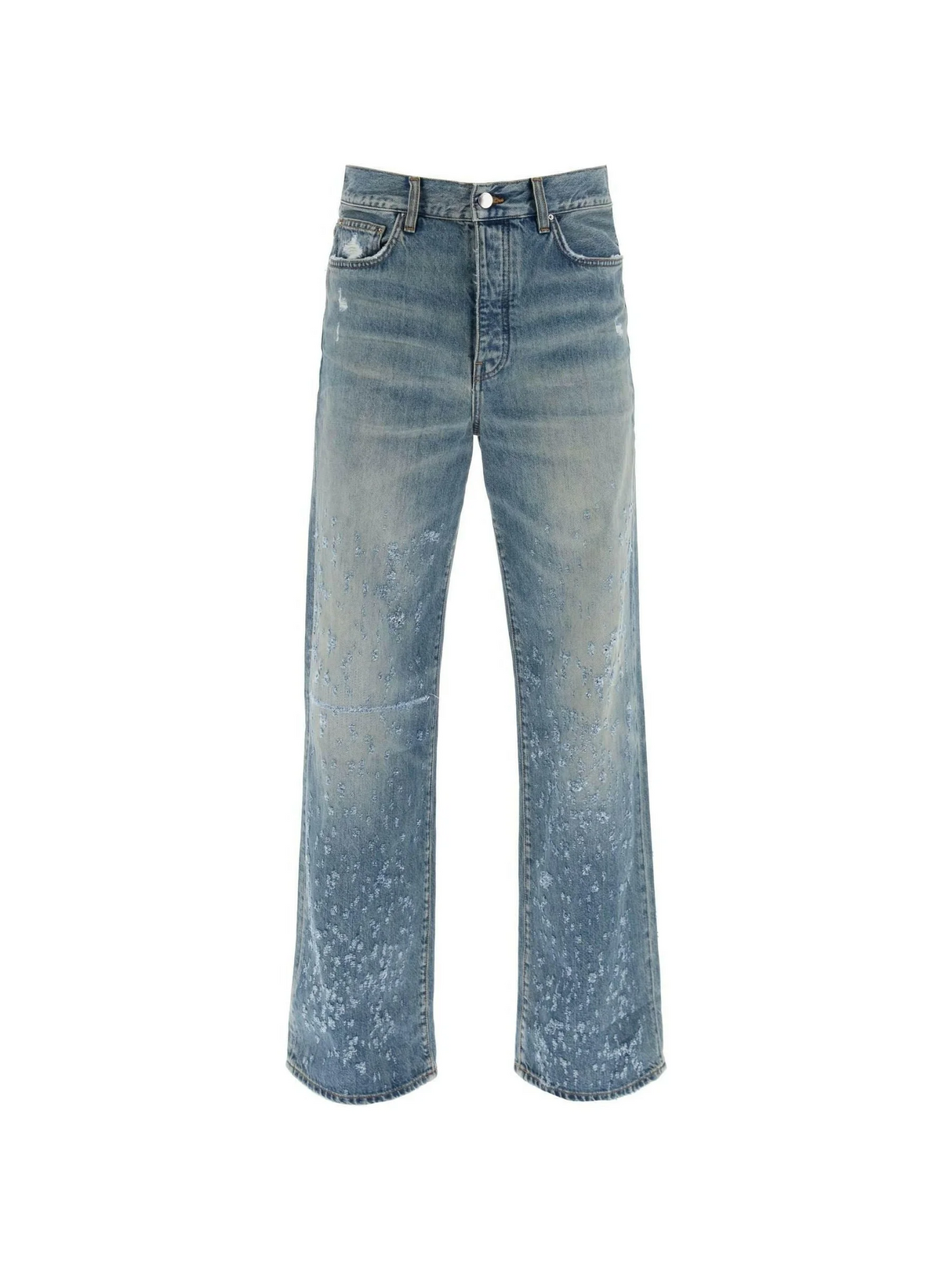 Crafted Indigo Baggy Shotgun Cotton Jeans AMIRI JOHN JULIA.