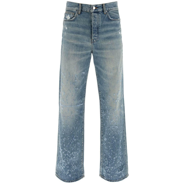 Crafted Indigo Baggy Shotgun Cotton Jeans AMIRI JOHN JULIA.