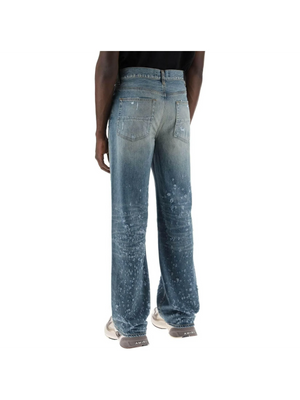 Crafted Indigo Baggy Shotgun Cotton Jeans AMIRI JOHN JULIA.