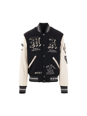 Dream Team Varsity Wool Blend Jacket-AMIRI-JOHN JULIA