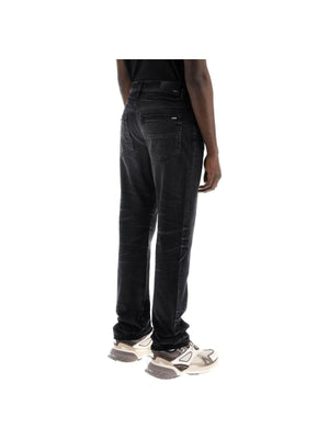 AMIRI-Faded Cotton Jeans-JOHN JULIA