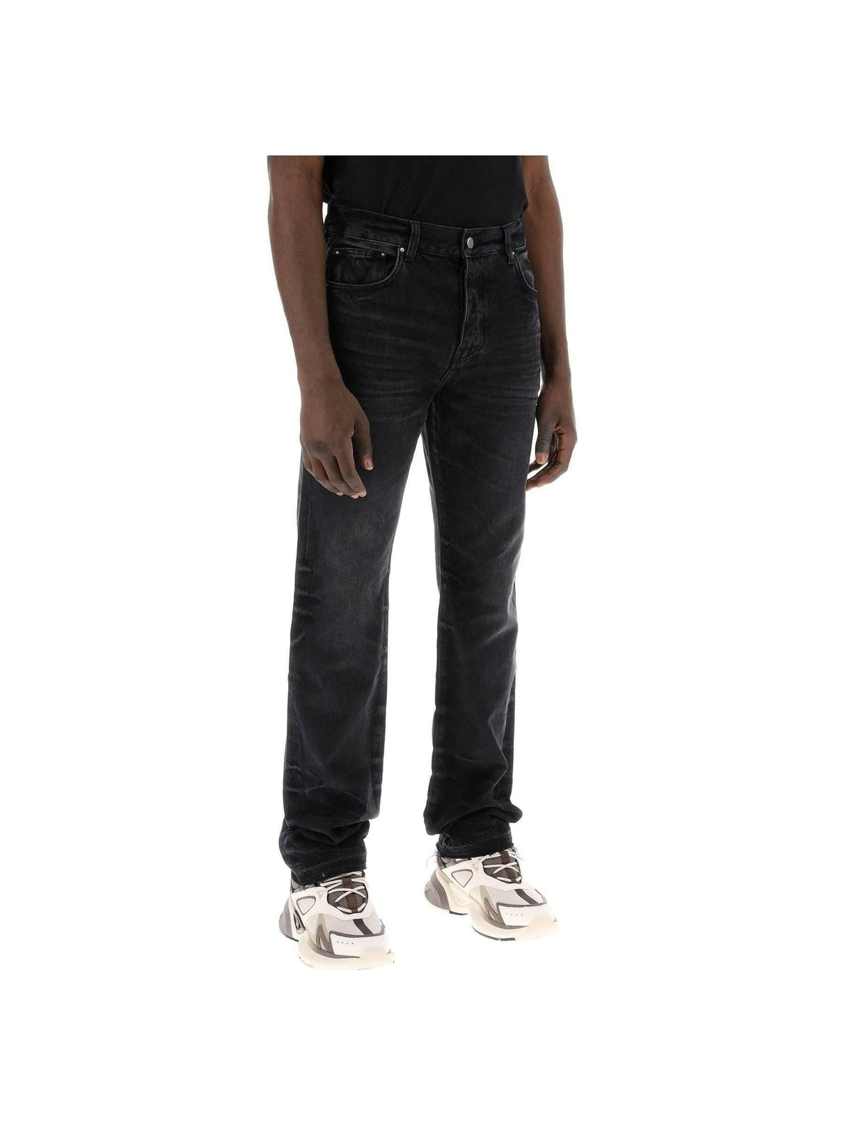 AMIRI-Faded Cotton Jeans-JOHN JULIA