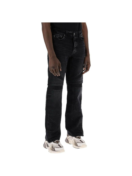 AMIRI-Faded Cotton Mesh Insert Mx3 Jeans-JOHN JULIA