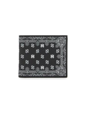 Bandana Print Leather Wallet-Amiri-JOHN JULIA