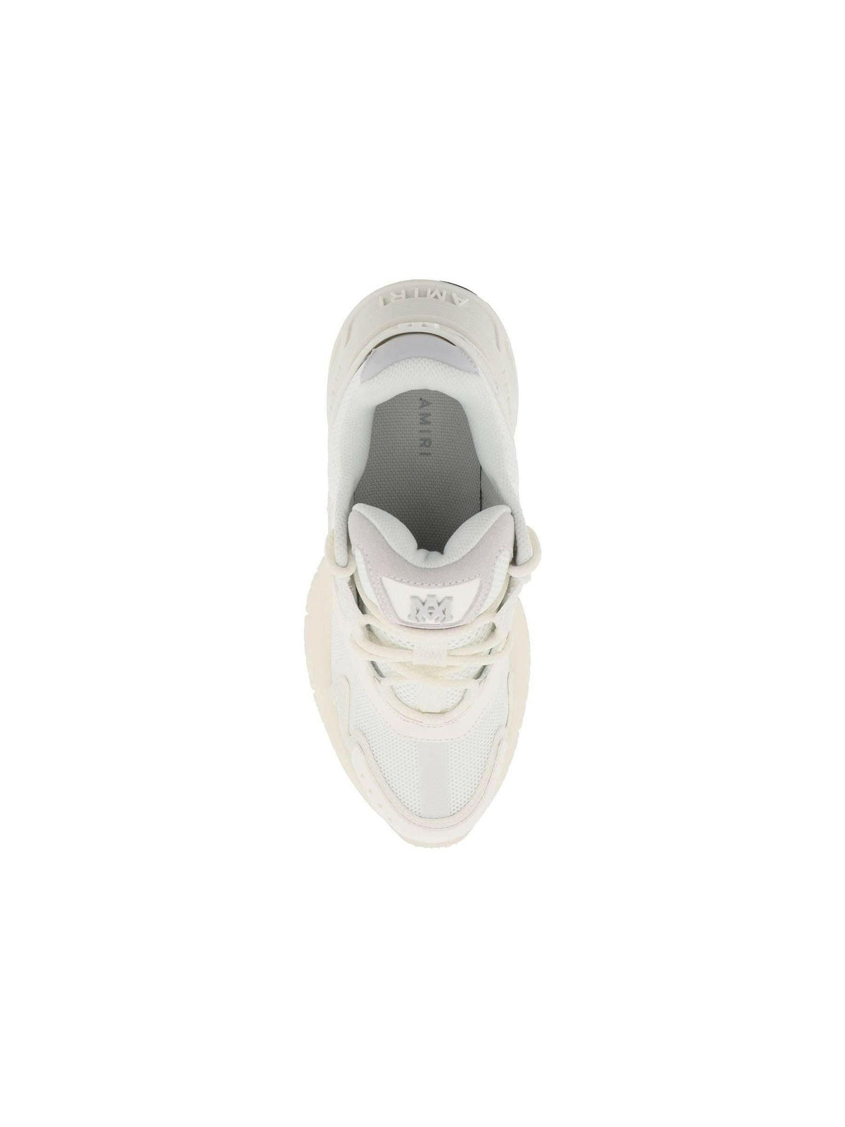 White Polyester Mesh And Leather Ma Sneakers AMIRI JOHN JULIA.