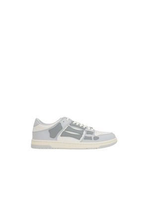 Skel Top Smooth Grainy Leather Sneakers-AMIRI-JOHN JULIA