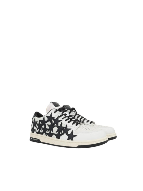 Stars Smooth Grainy Leather Sneakers-AMIRI-JOHN JULIA