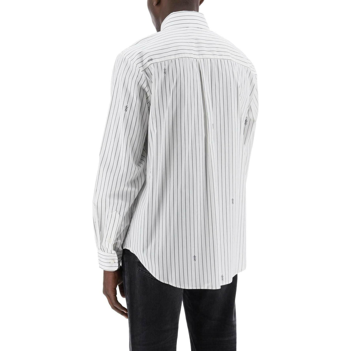 White Striped Cotton Poplin Shirt AMIRI JOHN JULIA.