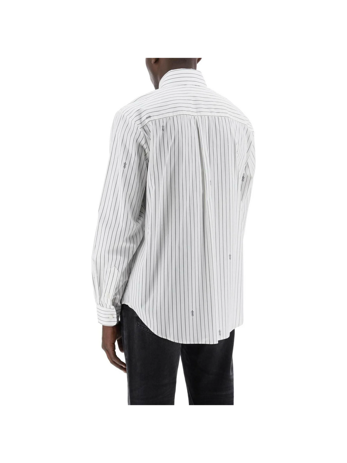 White Striped Cotton Poplin Shirt AMIRI JOHN JULIA.