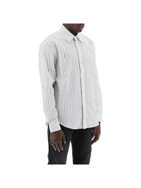 White Striped Cotton Poplin Shirt AMIRI JOHN JULIA.