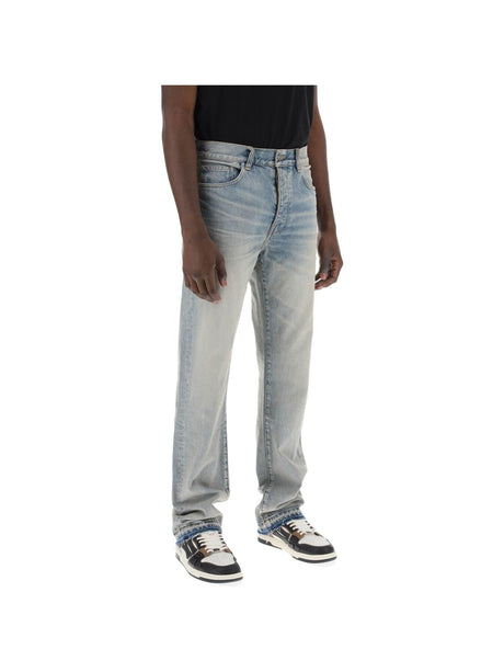 Vintage Wash Straight Cut Jeans