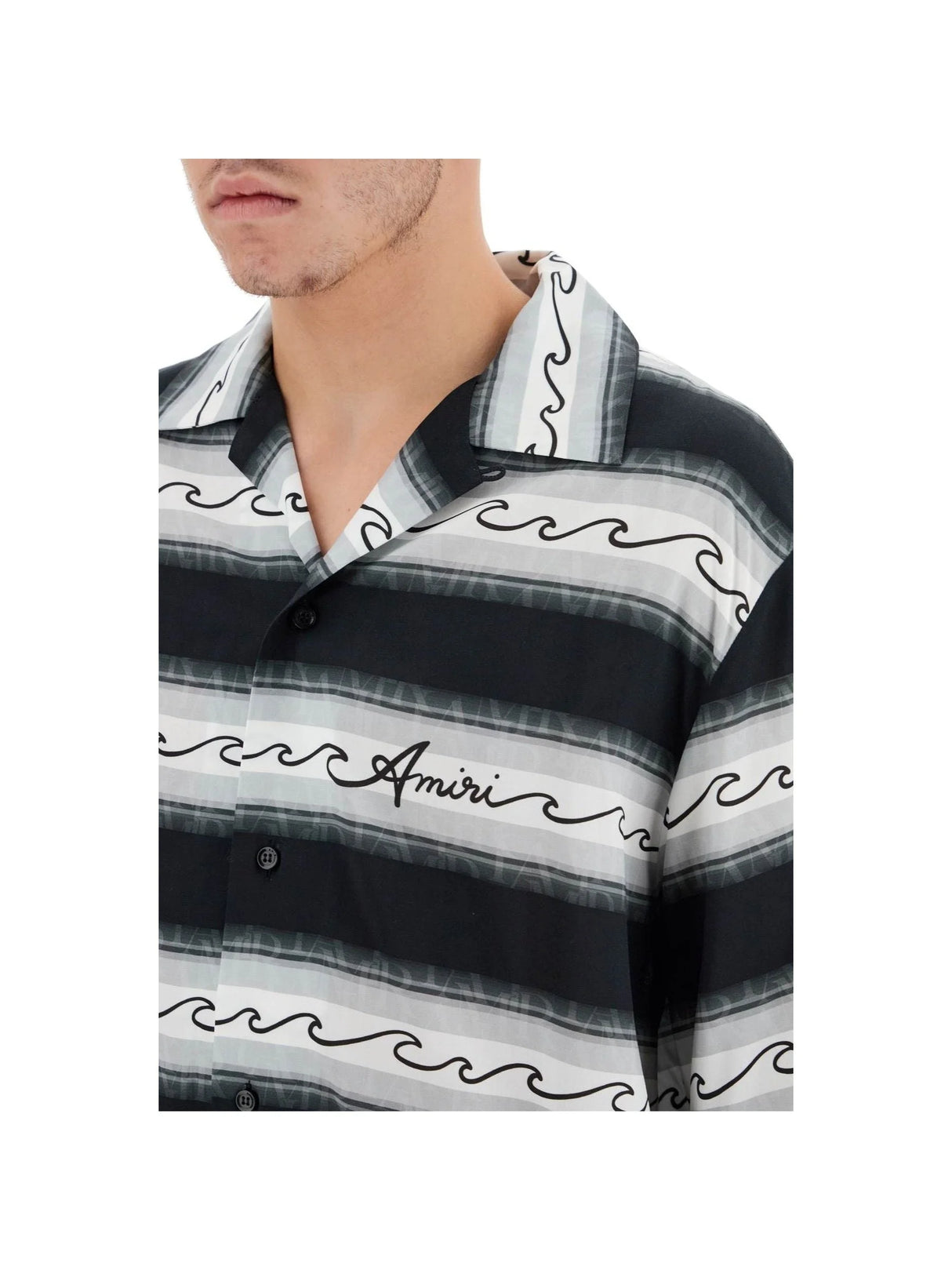 Low Wave Pattern Shirt-Amiri-JOHN JULIA