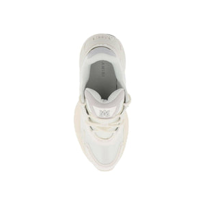 White Polyester Mesh And Leather Ma Sneakers AMIRI JOHN JULIA.