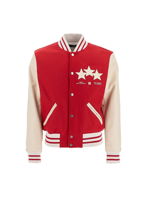 Stars Wool Blend Bomber Jacket-Amiri-JOHN JULIA